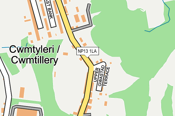 NP13 1LA map - OS OpenMap – Local (Ordnance Survey)