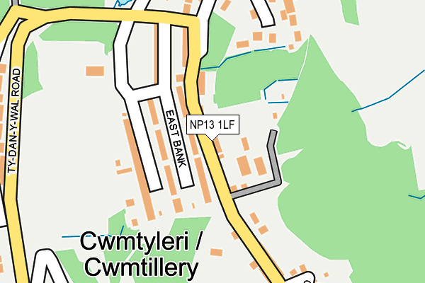NP13 1LF map - OS OpenMap – Local (Ordnance Survey)