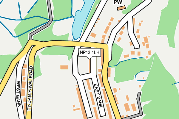 NP13 1LH map - OS OpenMap – Local (Ordnance Survey)