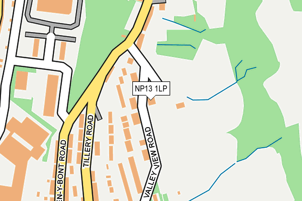 NP13 1LP map - OS OpenMap – Local (Ordnance Survey)