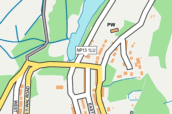 NP13 1LU map - OS OpenMap – Local (Ordnance Survey)