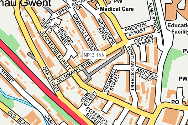 NP13 1NN map - OS OpenMap – Local (Ordnance Survey)