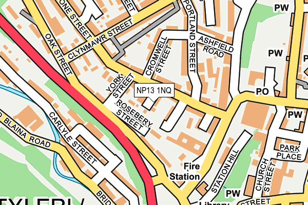 NP13 1NQ map - OS OpenMap – Local (Ordnance Survey)