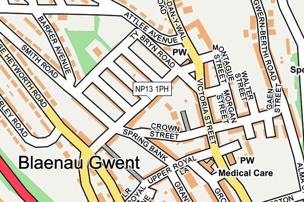 NP13 1PH map - OS OpenMap – Local (Ordnance Survey)