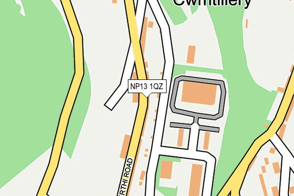 NP13 1QZ map - OS OpenMap – Local (Ordnance Survey)