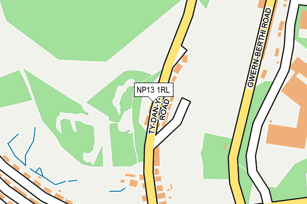 NP13 1RL map - OS OpenMap – Local (Ordnance Survey)