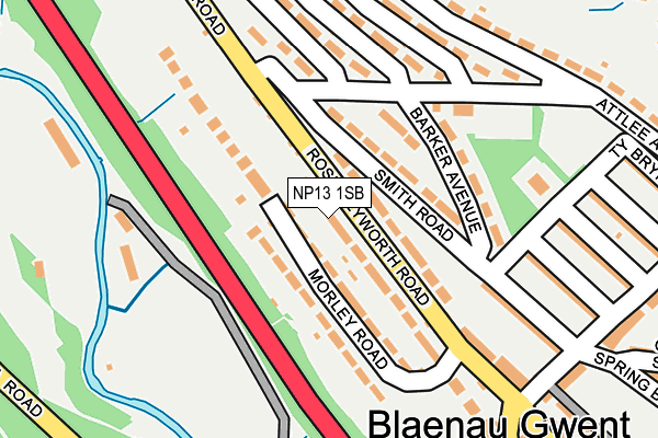 NP13 1SB map - OS OpenMap – Local (Ordnance Survey)