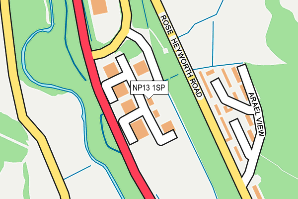 NP13 1SP map - OS OpenMap – Local (Ordnance Survey)