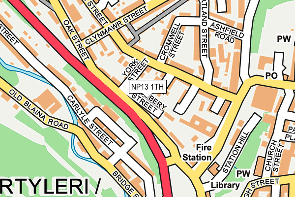 NP13 1TH map - OS OpenMap – Local (Ordnance Survey)