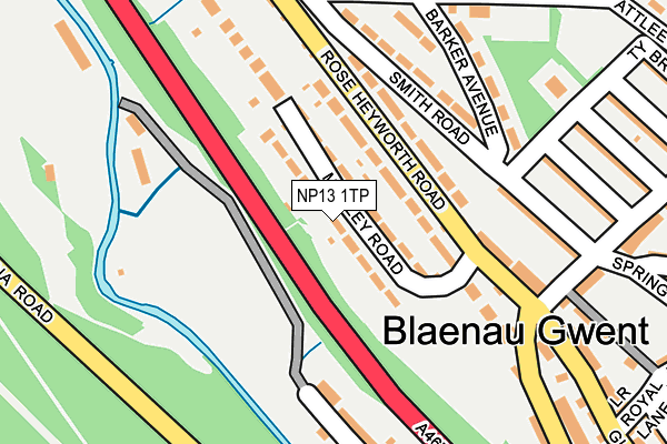NP13 1TP map - OS OpenMap – Local (Ordnance Survey)