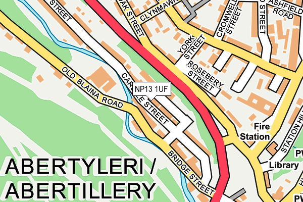 NP13 1UF map - OS OpenMap – Local (Ordnance Survey)