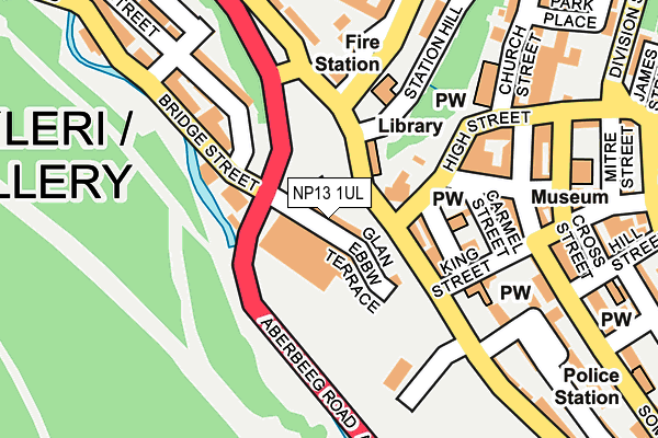NP13 1UL map - OS OpenMap – Local (Ordnance Survey)