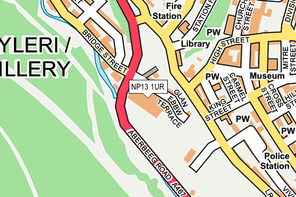 NP13 1UR map - OS OpenMap – Local (Ordnance Survey)