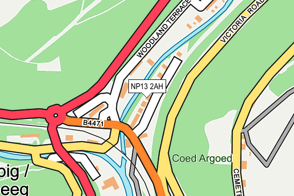 NP13 2AH map - OS OpenMap – Local (Ordnance Survey)