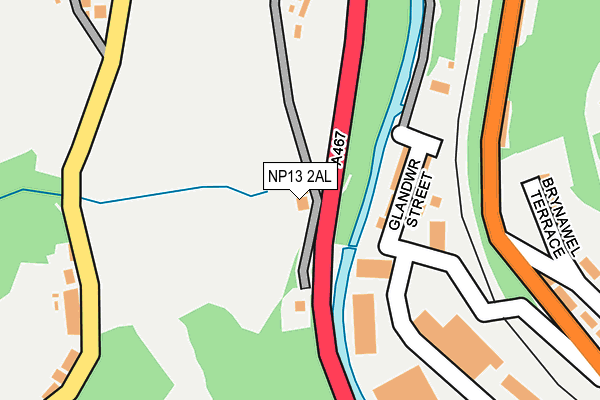 NP13 2AL map - OS OpenMap – Local (Ordnance Survey)