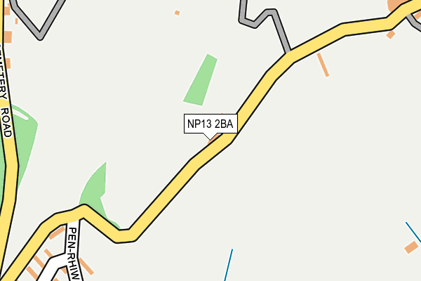 NP13 2BA map - OS OpenMap – Local (Ordnance Survey)