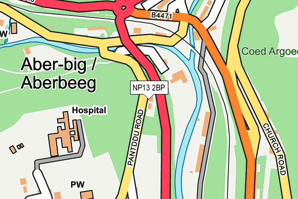 NP13 2BP map - OS OpenMap – Local (Ordnance Survey)