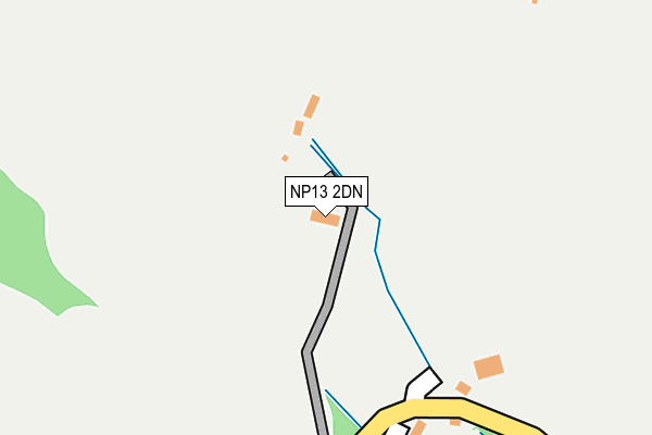 NP13 2DN map - OS OpenMap – Local (Ordnance Survey)