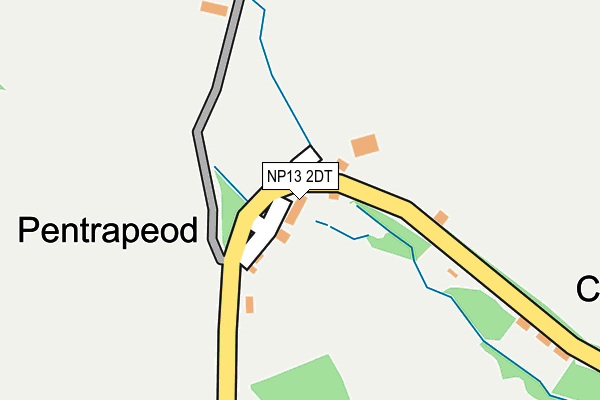NP13 2DT map - OS OpenMap – Local (Ordnance Survey)