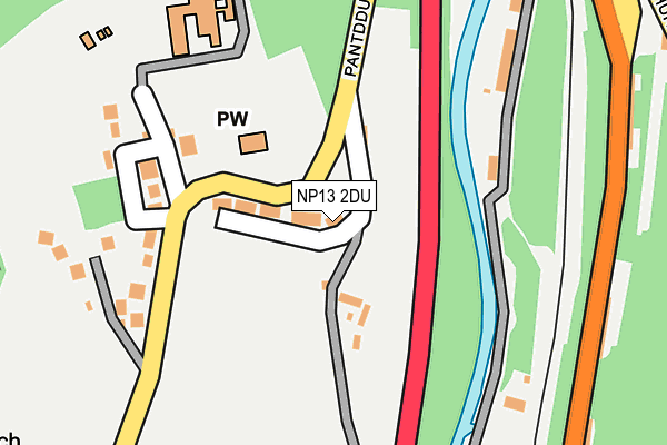 NP13 2DU map - OS OpenMap – Local (Ordnance Survey)