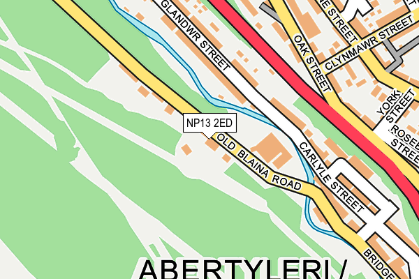 NP13 2ED map - OS OpenMap – Local (Ordnance Survey)