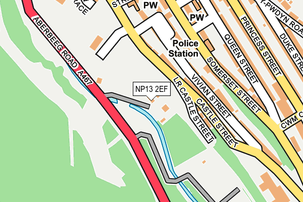 NP13 2EF map - OS OpenMap – Local (Ordnance Survey)