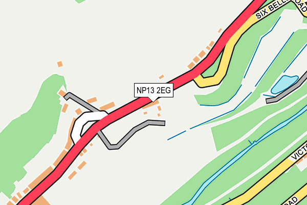 NP13 2EG map - OS OpenMap – Local (Ordnance Survey)