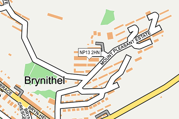 NP13 2HN map - OS OpenMap – Local (Ordnance Survey)