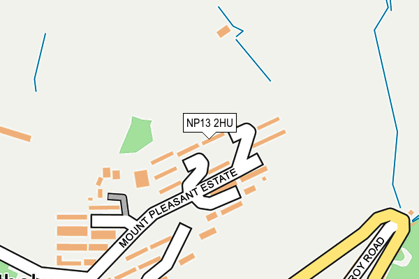 NP13 2HU map - OS OpenMap – Local (Ordnance Survey)