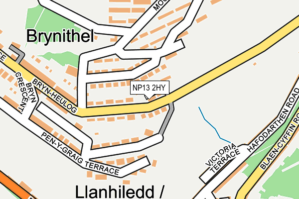 NP13 2HY map - OS OpenMap – Local (Ordnance Survey)