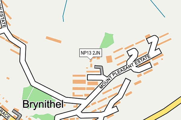NP13 2JN map - OS OpenMap – Local (Ordnance Survey)