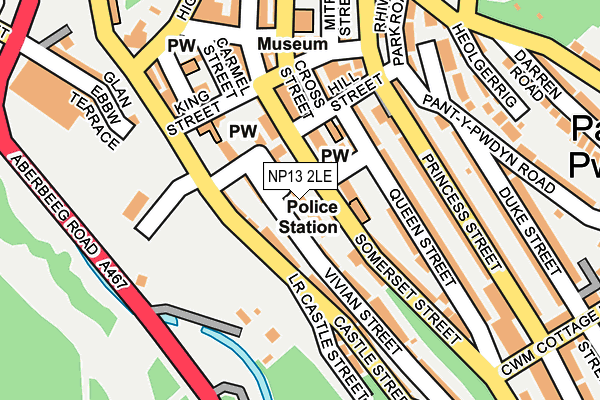 NP13 2LE map - OS OpenMap – Local (Ordnance Survey)