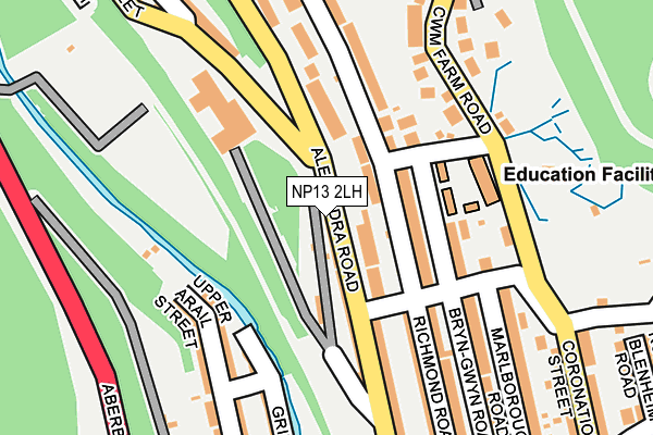 NP13 2LH map - OS OpenMap – Local (Ordnance Survey)