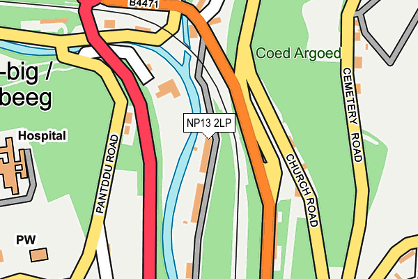 NP13 2LP map - OS OpenMap – Local (Ordnance Survey)
