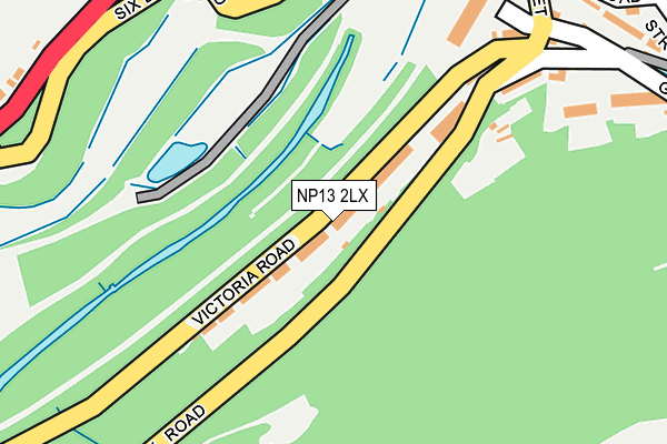 NP13 2LX map - OS OpenMap – Local (Ordnance Survey)