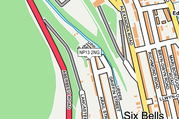 NP13 2NG map - OS OpenMap – Local (Ordnance Survey)
