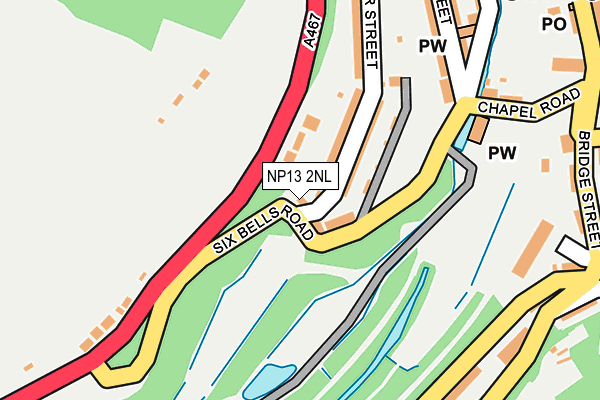 NP13 2NL map - OS OpenMap – Local (Ordnance Survey)