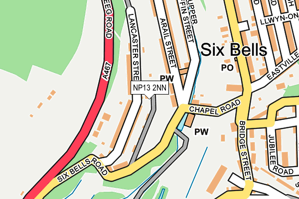 NP13 2NN map - OS OpenMap – Local (Ordnance Survey)