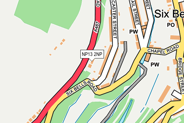 NP13 2NP map - OS OpenMap – Local (Ordnance Survey)