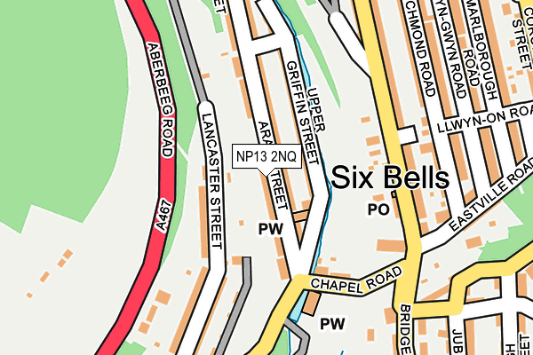 NP13 2NQ map - OS OpenMap – Local (Ordnance Survey)
