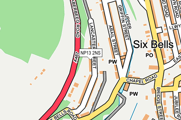 NP13 2NS map - OS OpenMap – Local (Ordnance Survey)