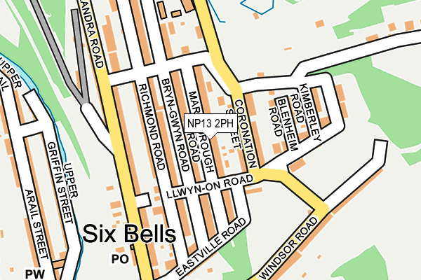 NP13 2PH map - OS OpenMap – Local (Ordnance Survey)