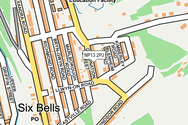 NP13 2PJ map - OS OpenMap – Local (Ordnance Survey)
