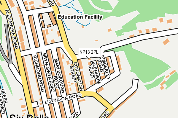 NP13 2PL map - OS OpenMap – Local (Ordnance Survey)