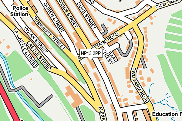NP13 2PP map - OS OpenMap – Local (Ordnance Survey)