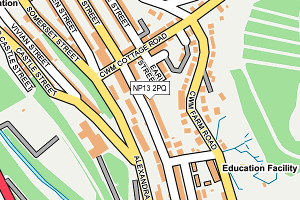 NP13 2PQ map - OS OpenMap – Local (Ordnance Survey)