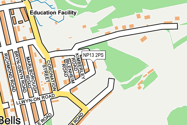 NP13 2PS map - OS OpenMap – Local (Ordnance Survey)