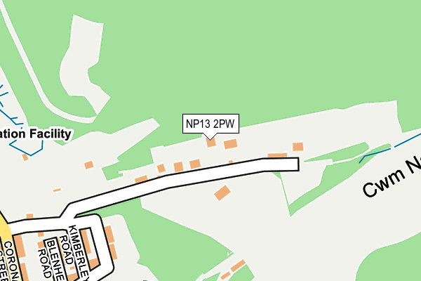 NP13 2PW map - OS OpenMap – Local (Ordnance Survey)