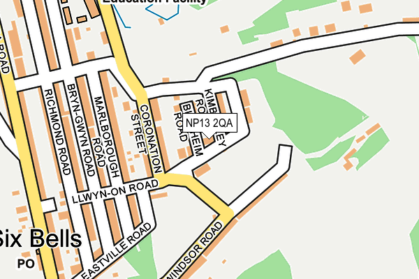 NP13 2QA map - OS OpenMap – Local (Ordnance Survey)
