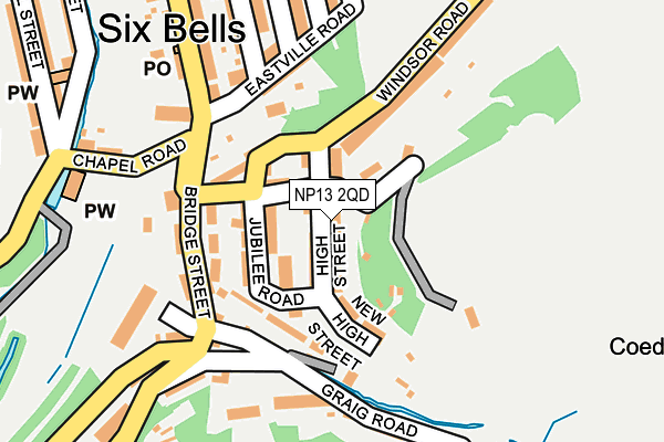 NP13 2QD map - OS OpenMap – Local (Ordnance Survey)